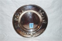 7 1/4" SILVER BOWL WITH DUCKS - MARKED: EL (UNDER