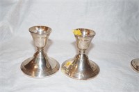 PAIR PREMIER STERLING - 3 1/2" CANDLE STICKS