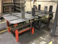 2 metal fabrication tables