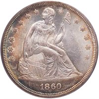 $1 1860-O PCGS MS63+ CAC