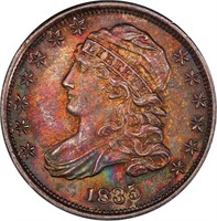 10C 1835 PCGS MS64 CAC