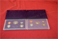 (2) United States Proof Sets - 1987, 1988