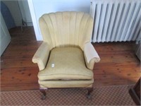 UPHOLSTERED CHAIR - NEEDS WORK