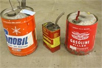 (3) Metal Gas Cans