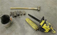Mac 555 Pro Chainsaw, Wedges and Splitting Axe