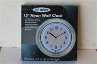 15” Neon Wall Clock