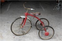 Vintage Metal Tricycle with Solid Tires