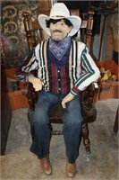Unnamed Hispanic Cowboy Mannequin