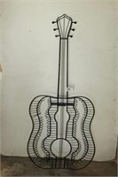 Bent Wire CD Holder Shaped Like a Guitar