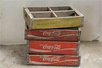 Four Wood Coca Cola Crates
