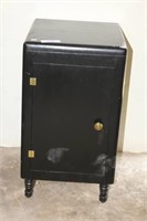 Painted Wood Cabinet with Hinged Door