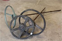 Three Vintage Steering Wheels