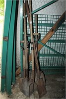 Selection of Wood Handled Garden Tools