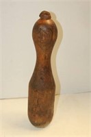 Antique Wood Bowling Pin with