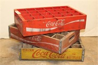 Three Coca Cola Crates