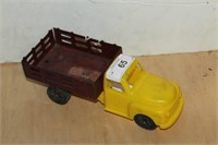 Vintage Plastic and Metal Toy Slat Truck