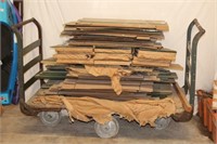 Industrial Cart with Wood base, Two