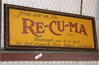Framed Advertising Poster for Re-Cu-Ma