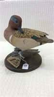 Standing Greenwing Teal Drake by