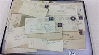Approx. 30 Various Letters/Envelopes & Postcards