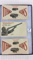 Three Adv. Ithaca Gun Envelopes Stamped