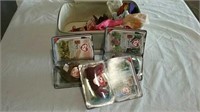 Doll case, doll clothes and Mini Beanie Babies