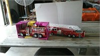 Fire truck and nylint rescue pumper truck
