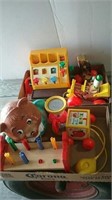 Two boxes Fisher-Price and other miscellaneous