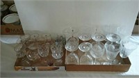 Two boxes of stemware