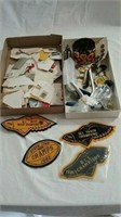 Assorted used stamps, patches and misc
