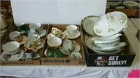3 boxes of Noritake, cups and saucers