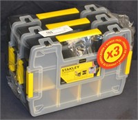 3pc Set Stanley Sortmaster Storage Boxes New