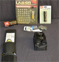 Flashlights, Binoculars, and Laser Pointer