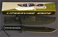 15" Survival Knife With Sheath In Original Box