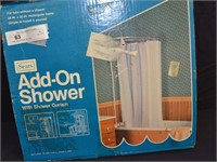 Sears Add-on Shower W/ Curtain
