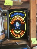 NEW BROWN ALE LIGHTED SIGN