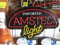 AMSTEL LIGHT BEER LIGHTED SIGN