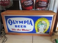 OLYMPIA BEER LIGHTED SIGN