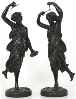 Pr. Paul Machault  Bronze Dancer Sculptures
