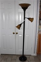 Torchier Floor Lamp with 2 Arms