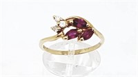 14K Gold Yellow Gold Ring With Pink