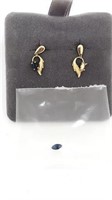14K Earrings with Sapphires
