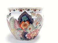 Oriental Porcelain Fish Bowl