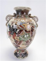 Oriental Enameled Pottery Vase
