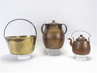 Group of Vintage Copper and Brass Vessels