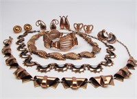Collection of Vintage Renoir Copper Jewelry