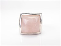 Sterling Silver Pink Mother-of-Pearl Ring
