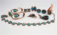 Vintage Matisse Renoir Enameled Copper Jewelry