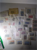 52 unused stamps from South America and others