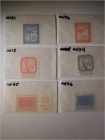 Lot of 6 1959 United Nations Stamps